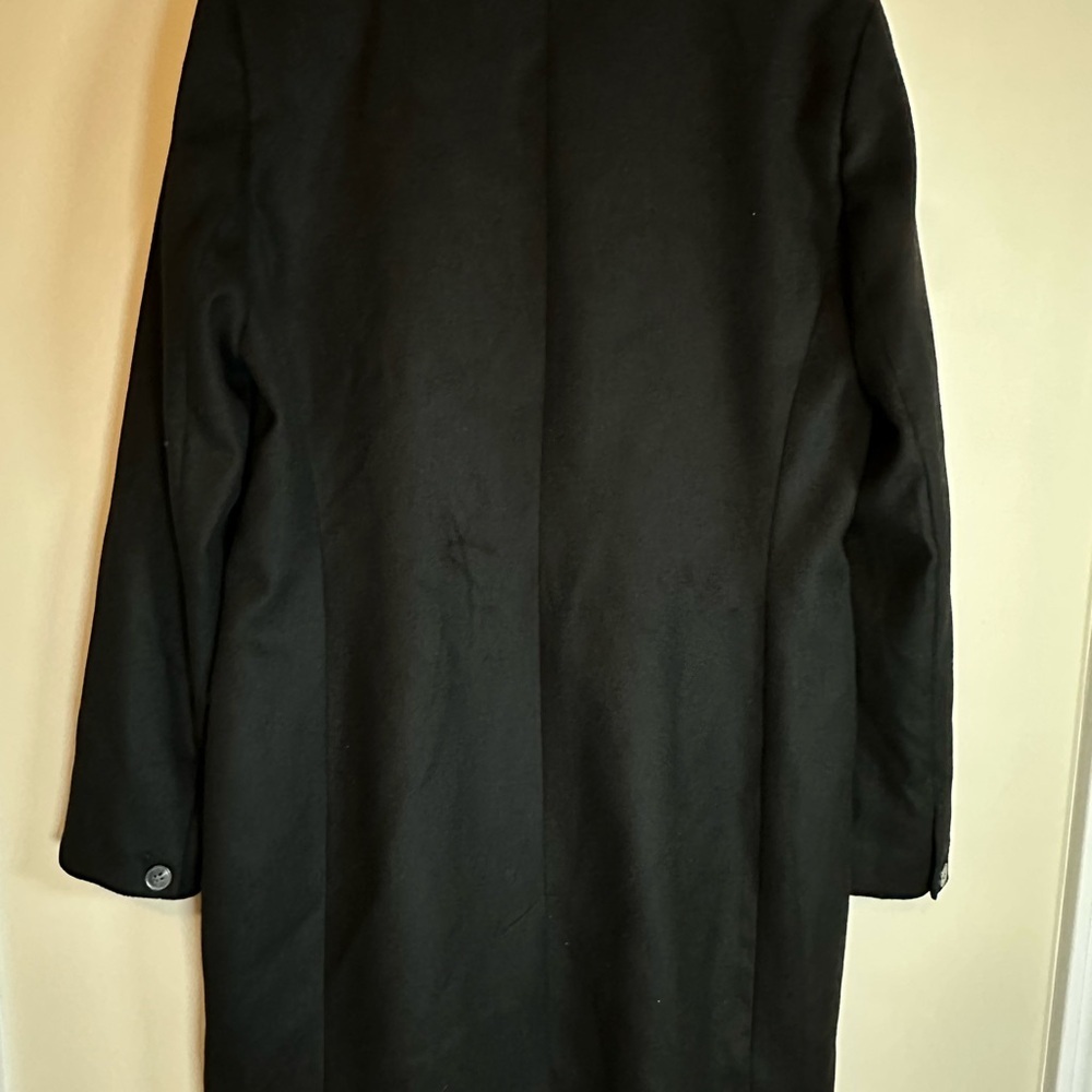 Antonio Melani size 10 luxury collection Single breasted Black Coat New w/tag - Picture 2 of 7